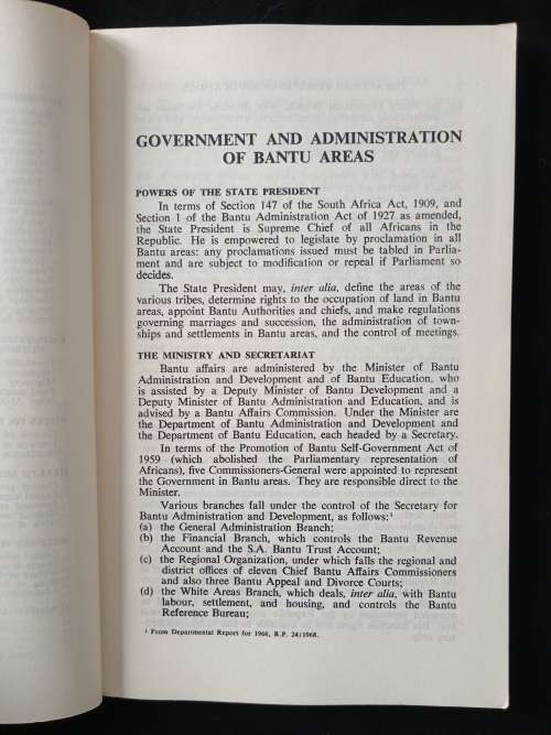 The African Reserves of South Africa by Muriel Horrell