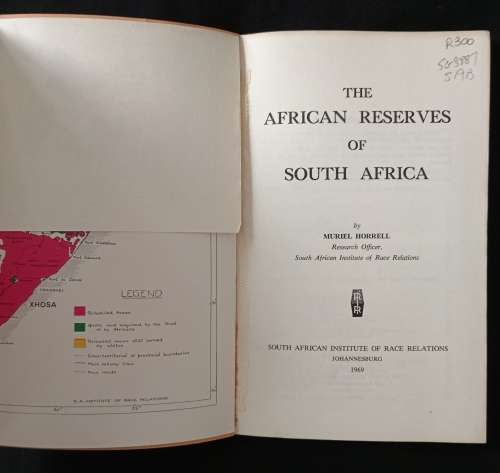 The African Reserves of South Africa by Muriel Horrell