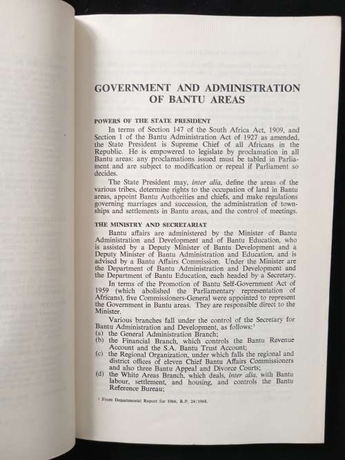 The African Reserves of South Africa by Muriel Horrell