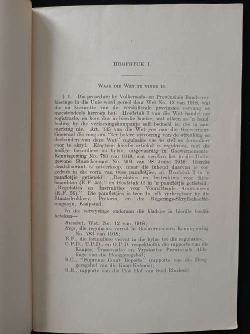 Die Verkiesingswet en prosedure van die Unie van Suid-Afrika by H A Fagan