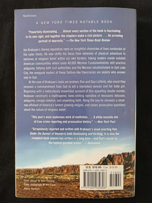 Under The Banner of Heaven by Jon Krakauer