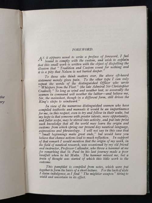 A Few Naval Customs, Expressions, Traditions & Superstitions by Commander W N T Beckett