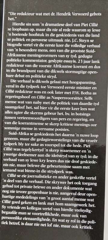 Penvegter Piet Cillié van Die Burger by J C Steyn
