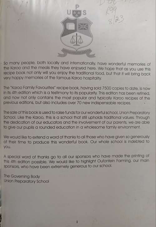 Karoo Family Favourites Compiled by Janet Kingwill, Lynn Minnaar & Annatjie Reynolds