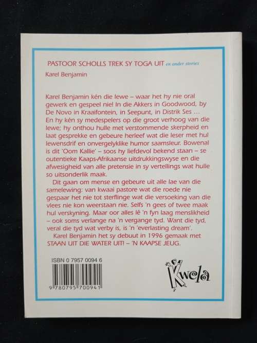 Pastoor Scholls trek sy toga uit by Karel Benjamin