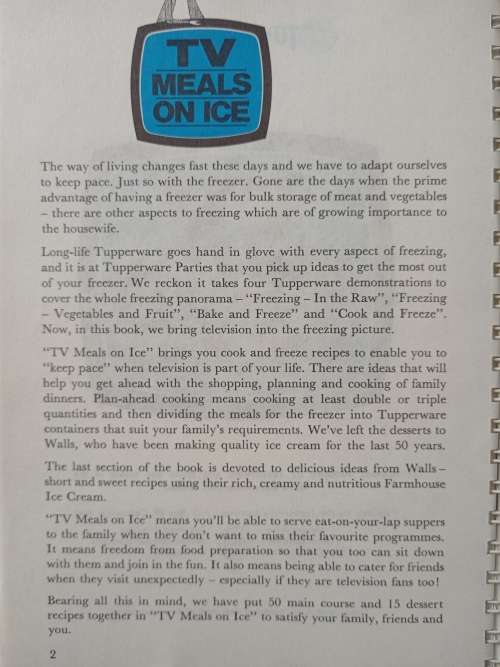 TV Meals on Ice Compiled by Tupperware & Walls