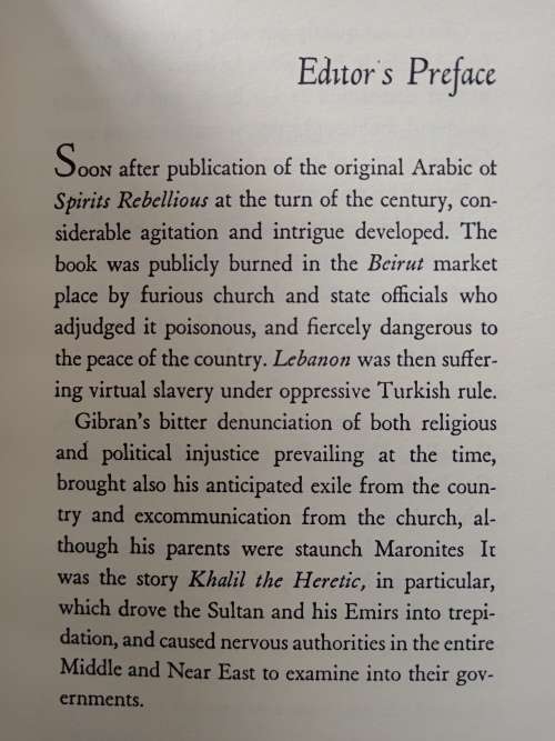 Spirits Rebellious by Kahlil Gibran