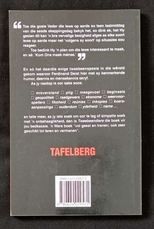 Tweebeendiere en ander verskynsels by Ferdinand Deist