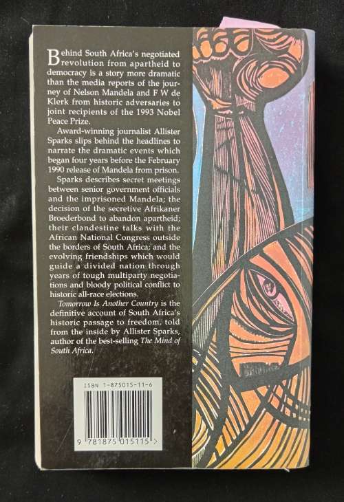 Tomorrow is Another Country by Allister Sparks
