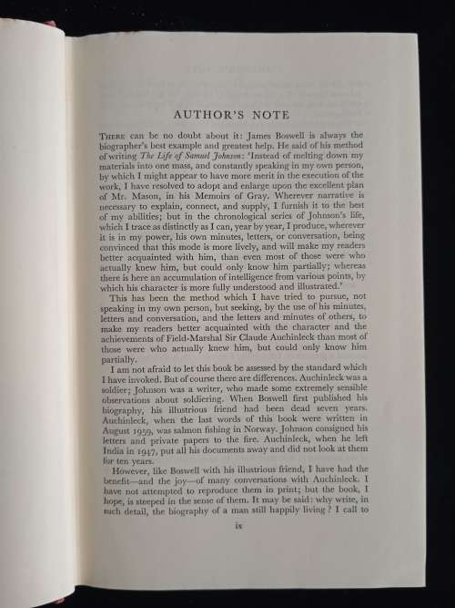 Auchinleck A Critical Biography by John Connell