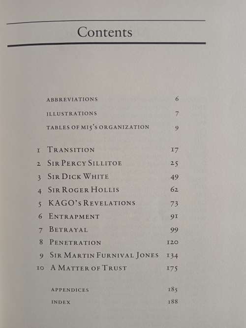 A Matter of Trust MI5 1945-72 by Nigel West
