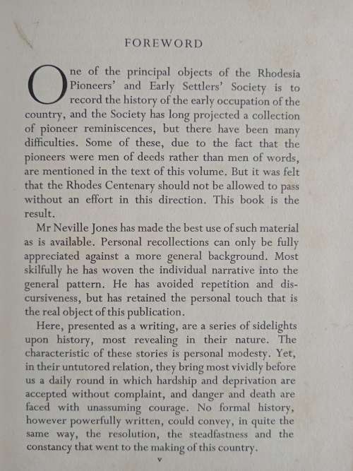 Rhodesian Genesis by Neville Jones