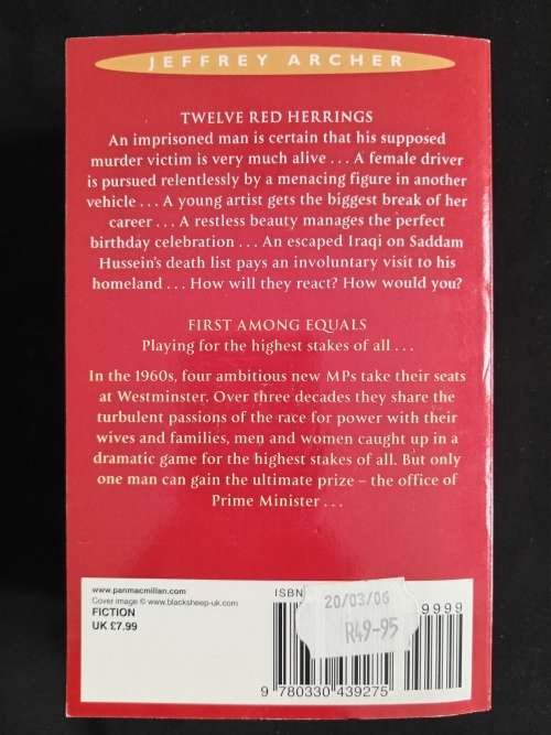 Twelve Red Herrings & First Among Equals Omnibus by Jeffrey Archer