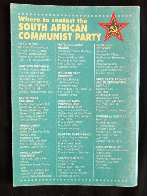 The African Communist Journal of the South African Communist Party