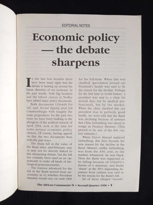 The African Communist Journal of the South African Communist Party