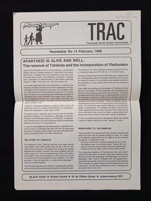 TRAC Newsletter No 14
