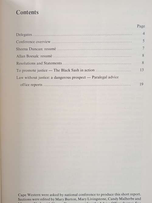 Law Without Justice A Dangerous Prospect Edited by M Nash