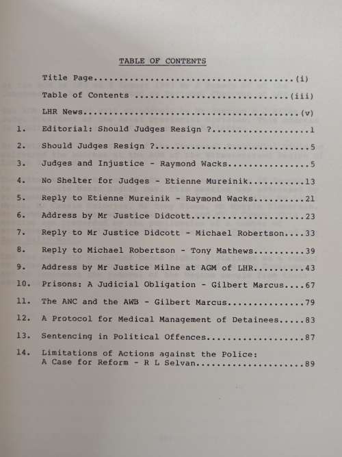 Lawyers for Human Rights Bulletin No 3