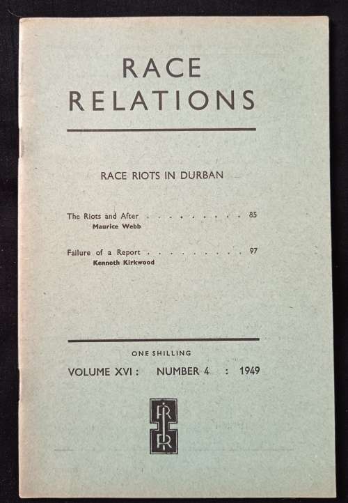 Race Relations Race Riots in Durban