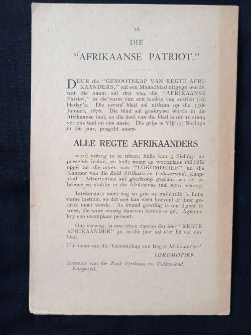 Die Afrikaanse Patriot