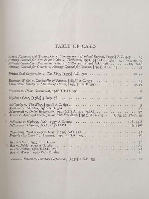 Parliamentary Sovereignty & the Entrenched Sections of the South African Act by D V Cowen