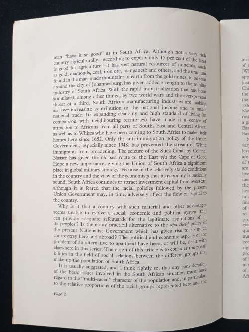 Social Relations in a Common South African Society by Z K Matthews