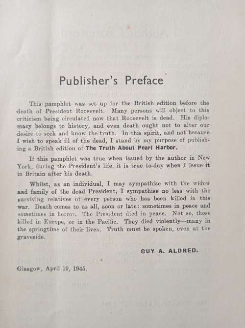 The Truth about Pearl Harbor by John T Flynn