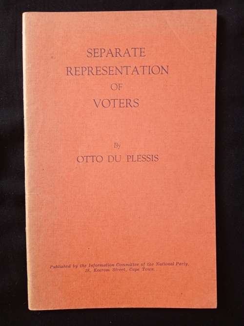 Separate Representation of Voters by Otto du Plessis