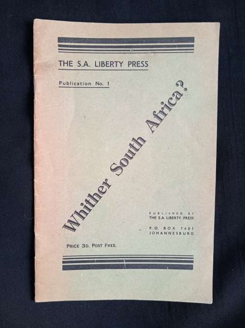 Whither South Africa?