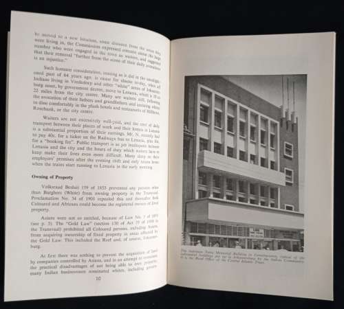 From Coolie Location to Group Areas Johannesburg`s Indian Community by Peter Randall & Yunus Desai