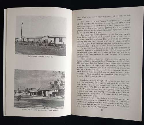 From Coolie Location to Group Areas Johannesburg`s Indian Community by Peter Randall & Yunus Desai