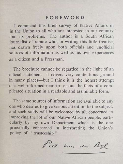 Searchlight on South Africa`s Native Policy by Rex Reynolds