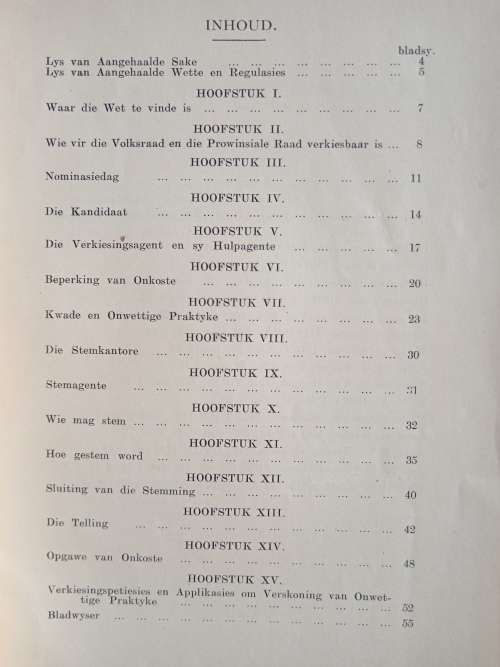 Die Verkiesingswet en Prosedure van die Unie van Suid-Afrika by H A Fagan