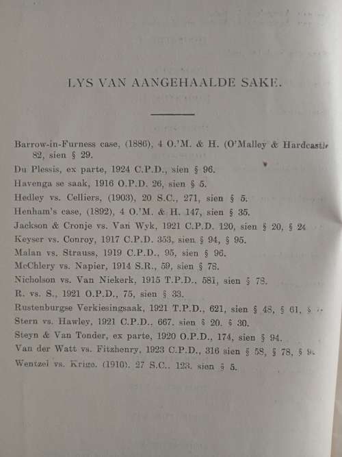 Die Verkiesingswet en Prosedure van die Unie van Suid-Afrika by H A Fagan