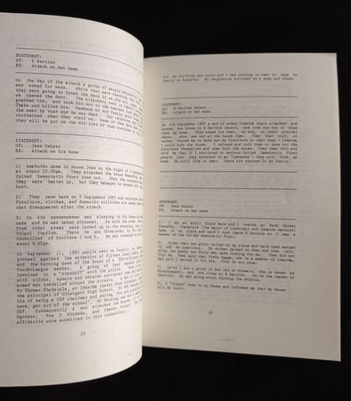 Institute for Black Research Special Report Unrest in Natal August 1985 Edited by Fatima Meer
