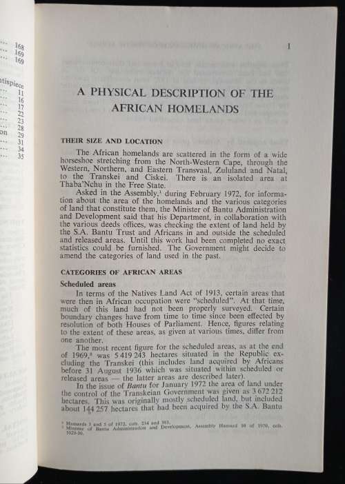 The African Homelands of South Africa by Muriel Horrell