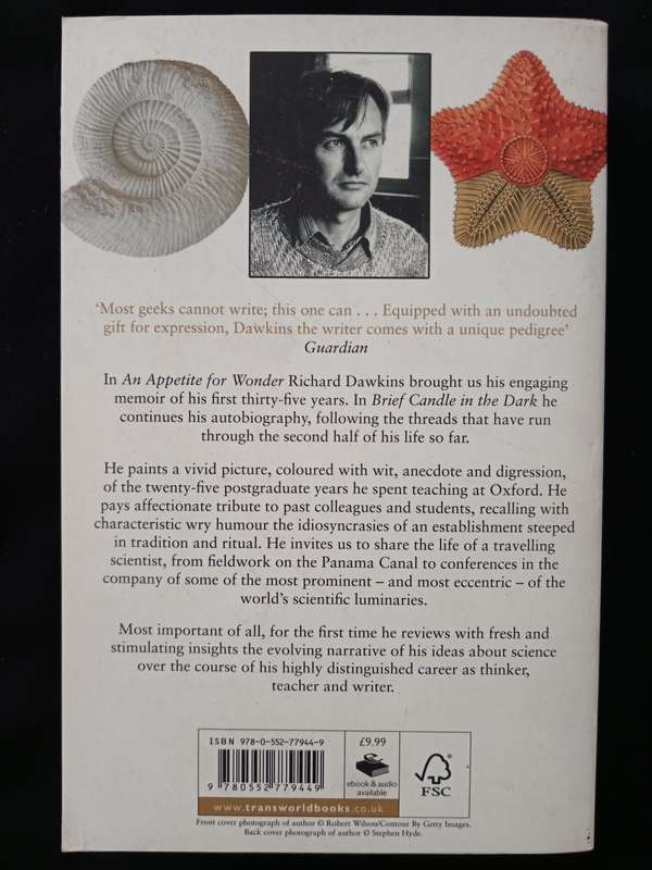 Brief Candle in The Dark My Life in Science by Richard Dawkins
