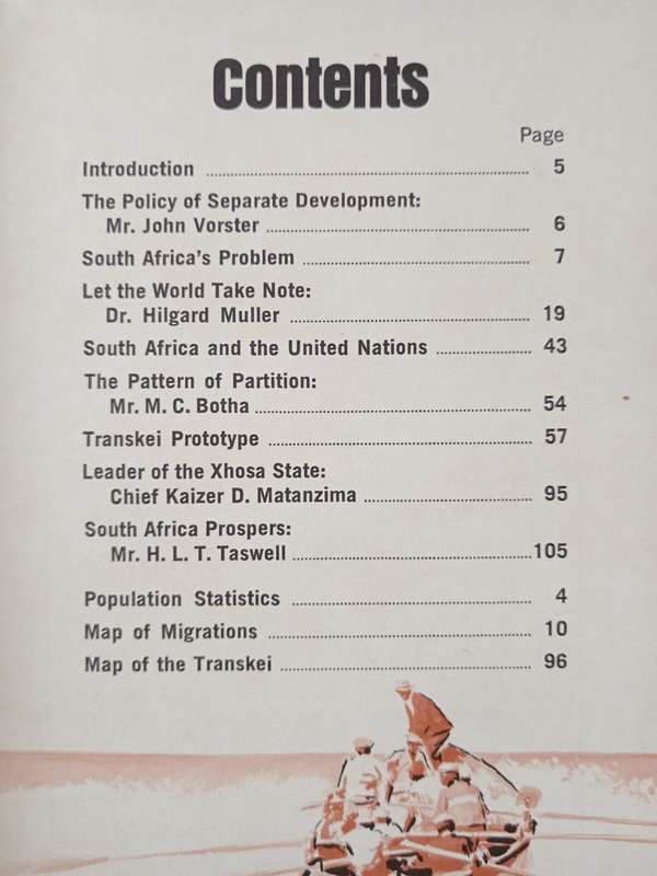 Progress through Separate Development South Africa in Peaceful Transition