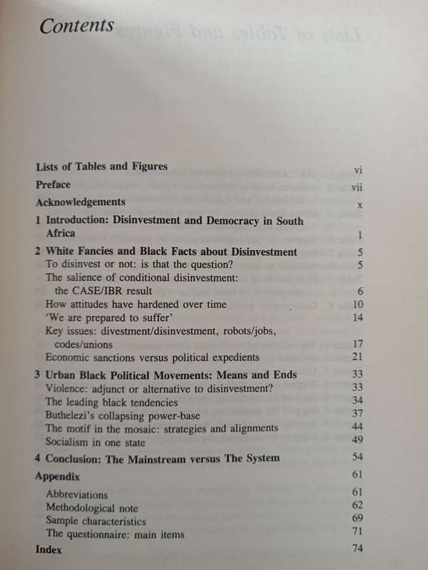 Disinvestment, The Struggle, & The Future by Mark Orkin