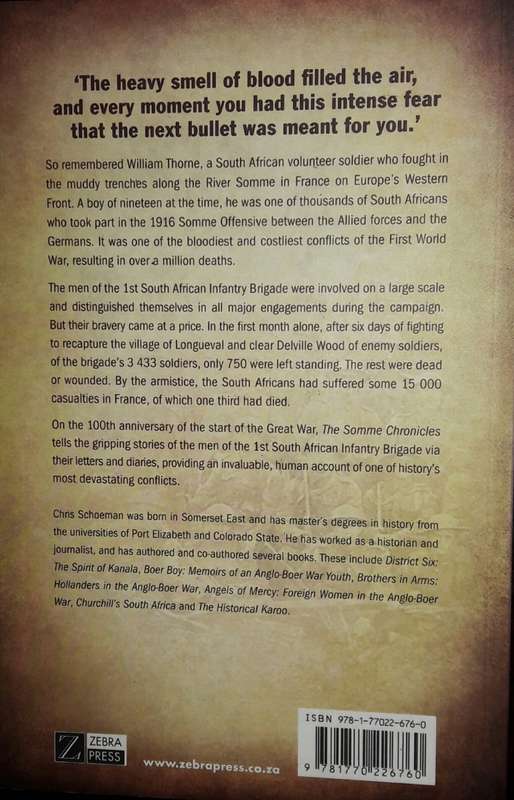 The Somme Chronicles - Chris Schoeman