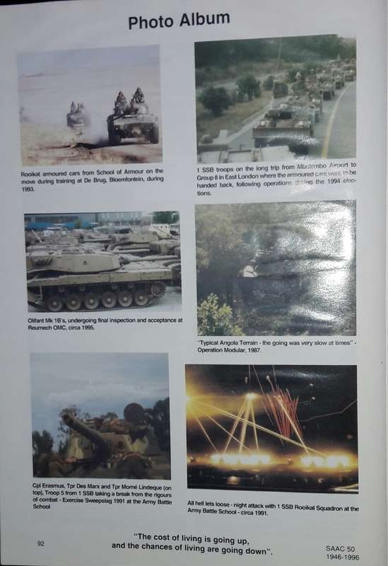 South African Armoured Corps - 50th Birthday