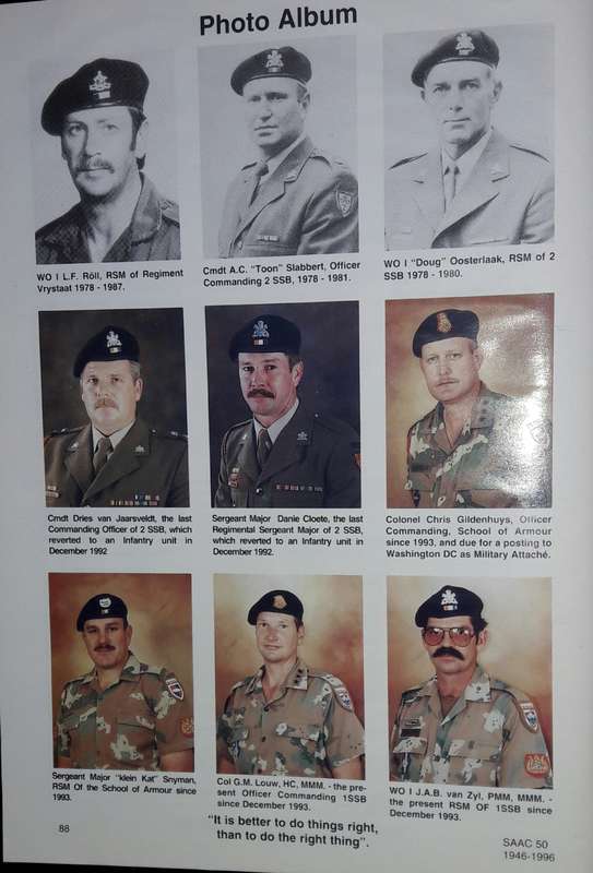 South African Armoured Corps - 50th Birthday
