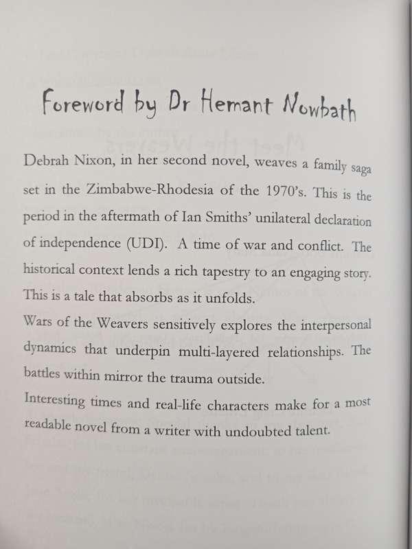 Wars of the Weavers A Memoir by Debrah Anne Nixon