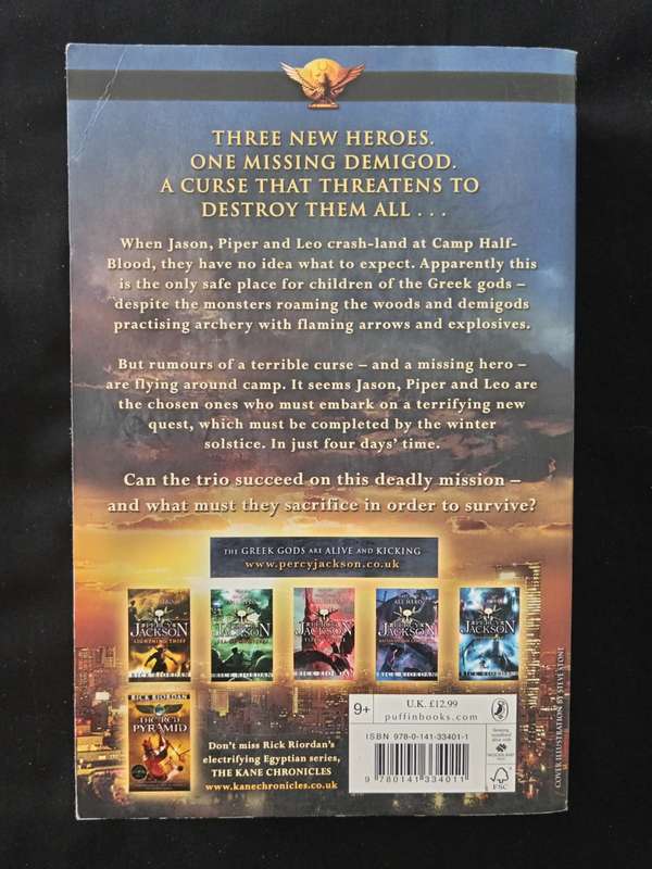 Heroes of Olympus The Lost Hero by Rick Riordan