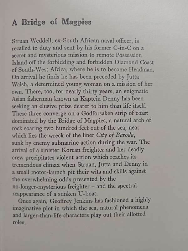 A Bridge of Magpies by Geoffrey Jenkins