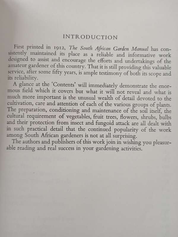 The South African Garden Manual