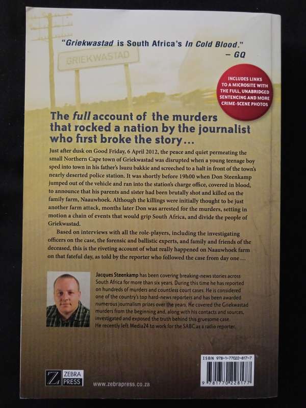 The Griekwastad Murders The Crime that Shook South Africa by Jacques Steenkamp