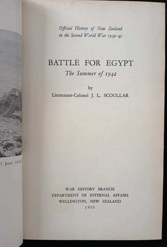 Battle for Egypt The Summer of 1942 by J L Scoullar
