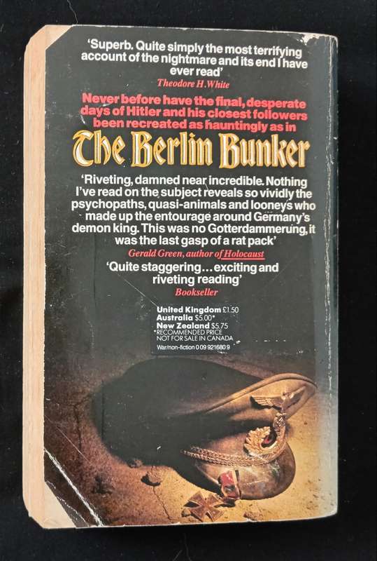The Berlin Bunker by James P O`Donnell