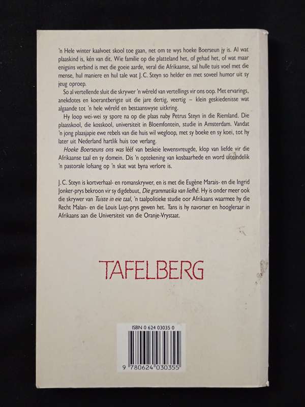 Hoeke Boerseuns Ons Was by J C Steyn